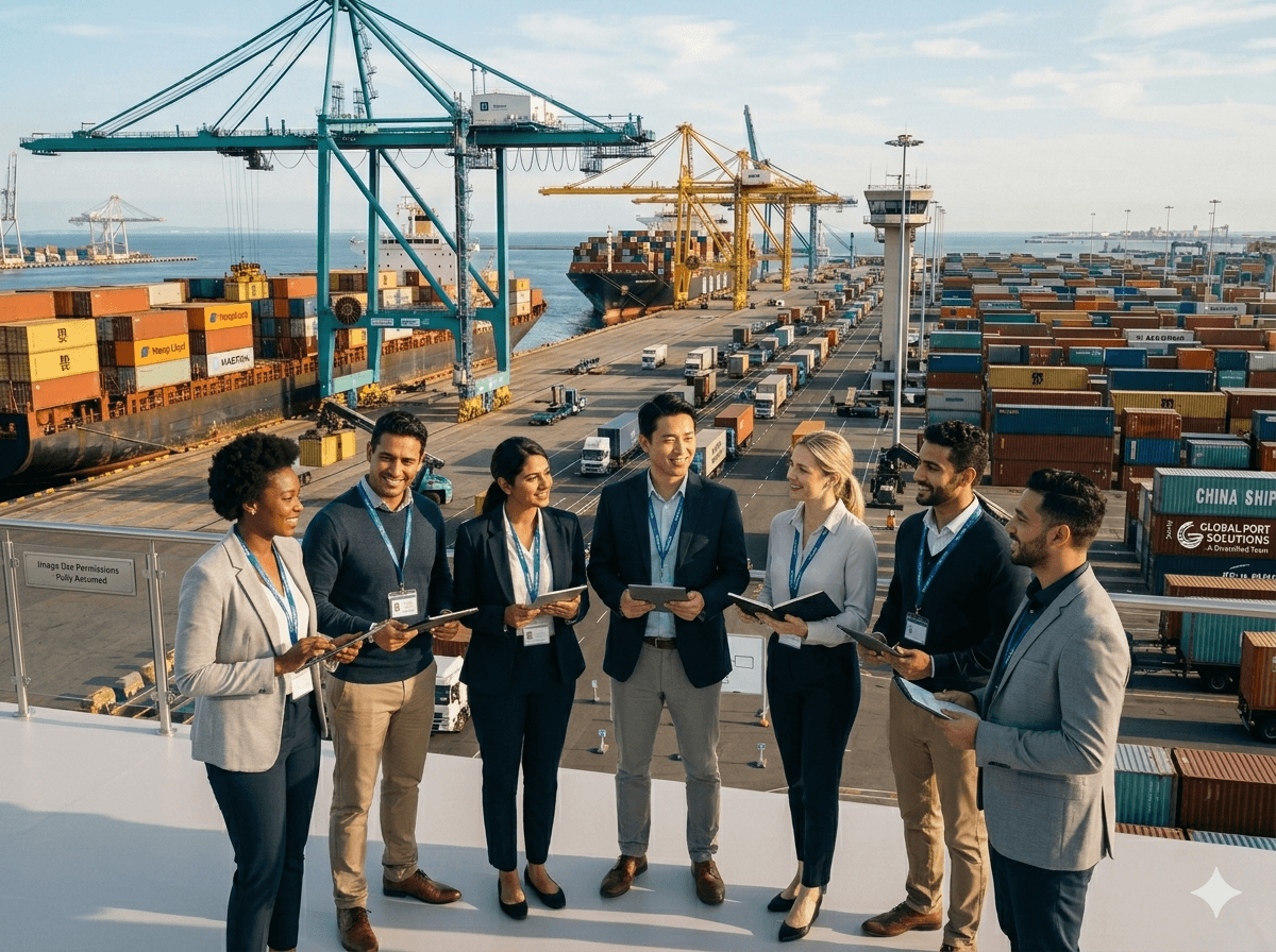 Profesionales de logística y operaciones de carga